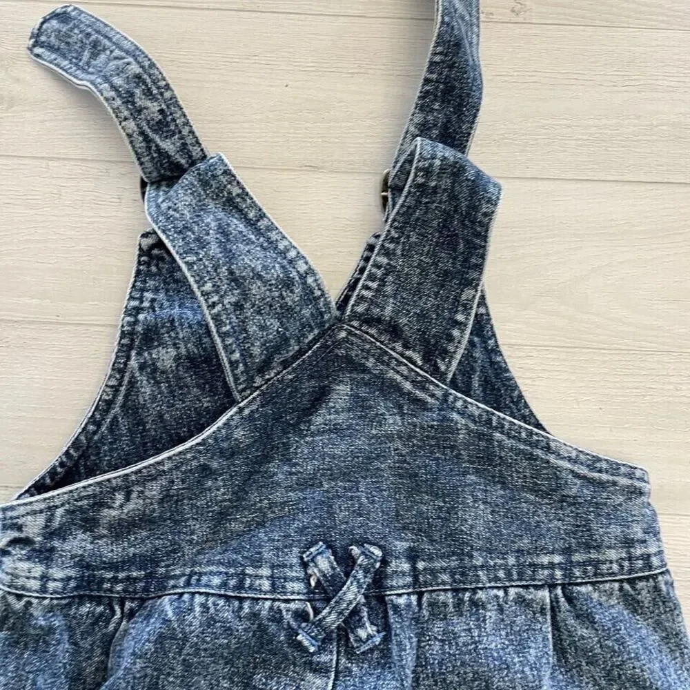 kids minkey Momo‎ stonewashed overalls
